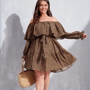 Print Off Shoulder Dress